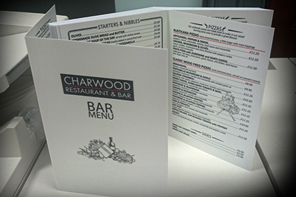 Laminated Menus